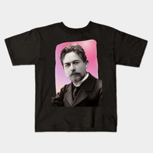 Russian Playwright Anton Chekhov illustration Kids T-Shirt